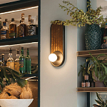 Бра с декором из плетеного бамбука Wicker Oval Lamp варинант исполнения - 3 | Loft Concept в Кирове