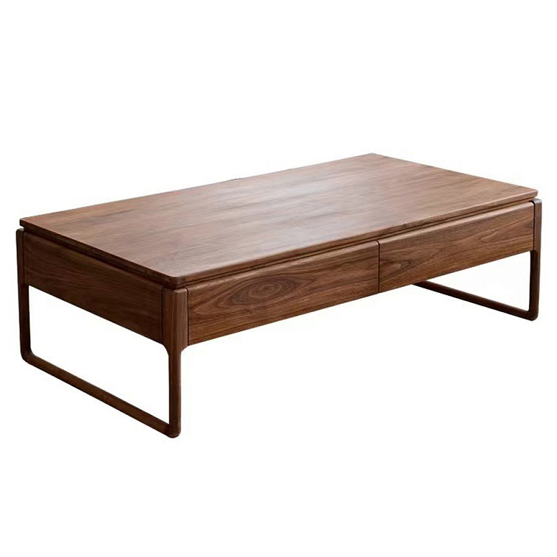 Кофейный стол из массива дерева с 4-мя ящиками Walnut Wood Table Орех Кофейный стол из массива дерева с 4-мя ящиками Walnut Wood Table Орех в Кирове | Loft Concept