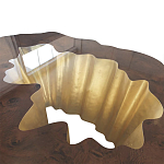 Кофейный стол Burl Exotic tree Coffee Table Black варинант исполнения - 3 | Loft Concept в Кирове