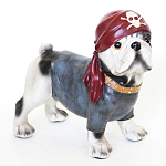 Статуэтка собака в бандане Fashionable Dogs Pirate варинант исполнения - 1 | Loft Concept в Кирове