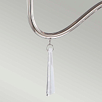 Люстра цвета никель с прозрачными стеклянными подвесками в форме капель Elstead Lighting варинант исполнения - 12 | Loft Concept в Кирове