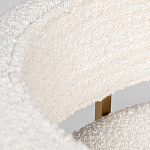 Стул букле бежевый с каркасом цвета матовое золото Tactility варинант исполнения - 4 | Loft Concept в Кирове