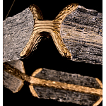 Люстра кольцевая с текстурным природным рисунком IceFlame варинант исполнения - 2 | Loft Concept в Кирове