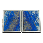 Портсигар с газовой зажигалкой из натурального камня Лазурит Stone Cigarettes Cases варинант исполнения - 4 | Loft Concept в Кирове