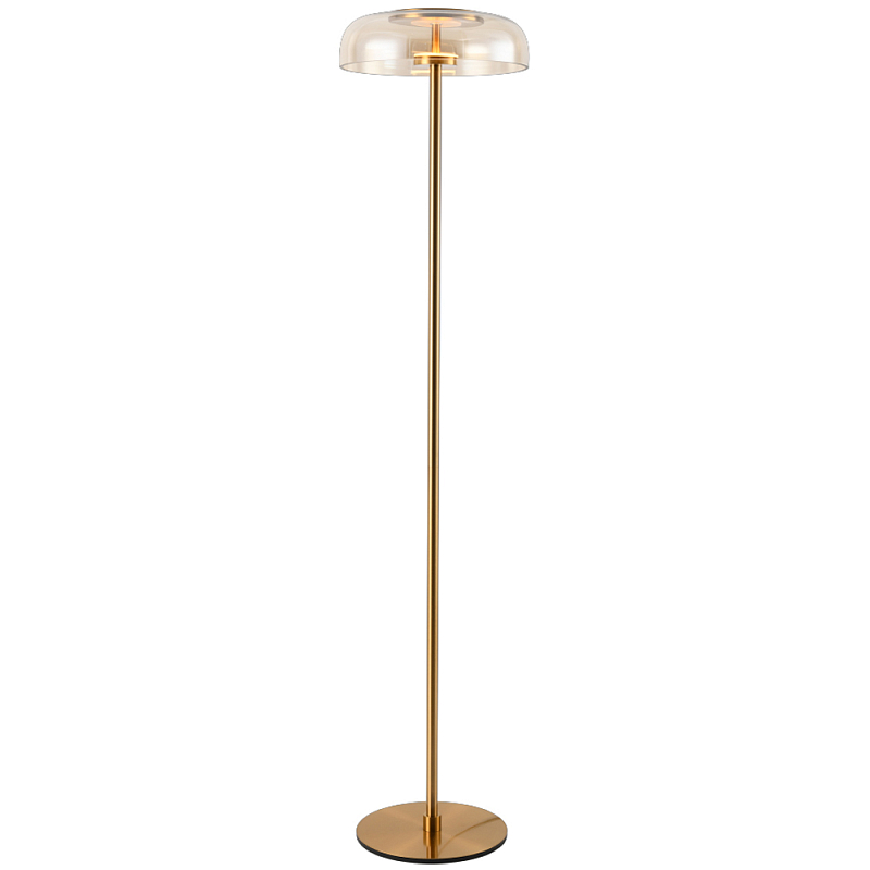 Торшер Blanton Amber Glass Brass Floor Lamp 30 Латунь Прозрачное Стекло Торшер Blanton Amber Glass Brass Floor Lamp 30 Латунь Прозрачное Стекло в Кирове | Loft Concept