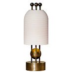 Настольная лампа в виде фонаря с белым фактурным абажуром Echoes of Light варинант исполнения - 1 | Loft Concept в Кирове