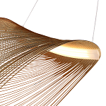 Подвесной светильник фигурный из деревянных прутьев Ecofriendly Light Source варинант исполнения - 4 | Loft Concept в Кирове