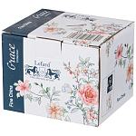 Кружка фарфоровая синяя с цветочным принтом 470 мл Flower Porcelain Collection варинант исполнения - 2 | Loft Concept в Кирове