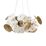 Люстра с белыми и золотистыми цветами Dahlia Flowers Lamp варинант исполнения - 2 | Loft Concept в Кирове