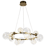 Дизайнерская кольцевая люстра с гирляндой внутри стеклянных плафонов Iona Garland Chandelier 12 варинант исполнения - 2 | Loft Concept в Кирове