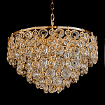 Люстра каскадная с подвесками в форме колец Galaxy of Light варинант исполнения - 3 | Loft Concept в Кирове