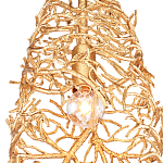 Подвесной светильник золотой в виде кораллов Coral Decor варинант исполнения - 1 | Loft Concept в Кирове