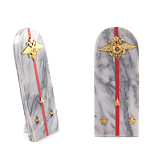 Сувенир Погон МВД из натурального камня мрамор Souvenir Epaulets варинант исполнения - 3 | Loft Concept в Кирове