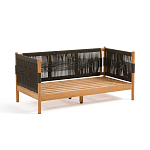 Садовый диван из тикового дерева и веревок Оreon варинант исполнения - 4 | Loft Concept в Кирове