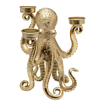 Подсвечник золотой Осьминог Gold Octopus Candlestick  варинант исполнения - 1 | Loft Concept в Кирове
