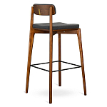 Барный стул из массива ясеня с обивкой из рогожки Elegant Ash варинант исполнения - 4 | Loft Concept в Кирове