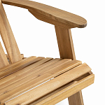 Уличное кресло из массива акации Adirondack Wooden Chair Natural варинант исполнения - 6 | Loft Concept в Кирове