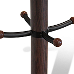 Вешалка коричневая с круглым основанием и черными металлическими крючками Industrial Metal Rust варинант исполнения - 2 | Loft Concept в Кирове