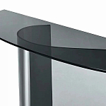 Консоль дымчатого цвета с изогнутым основанием Arabesque варинант исполнения - 2 | Loft Concept в Кирове