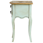 Прикроватная тумба из массива березы светло-бирюзовая Montmartre Provence Bedside Table варинант исполнения - 5 | Loft Concept в Кирове