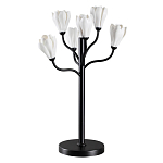 Настольная лампа с ветвями и белыми фарфоровыми цветами Floralis варинант исполнения - 1 | Loft Concept в Кирове