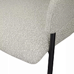 Стул мягкий с подлокотниками Chair Gray Upholstery Boucle варинант исполнения - 7 | Loft Concept в Кирове