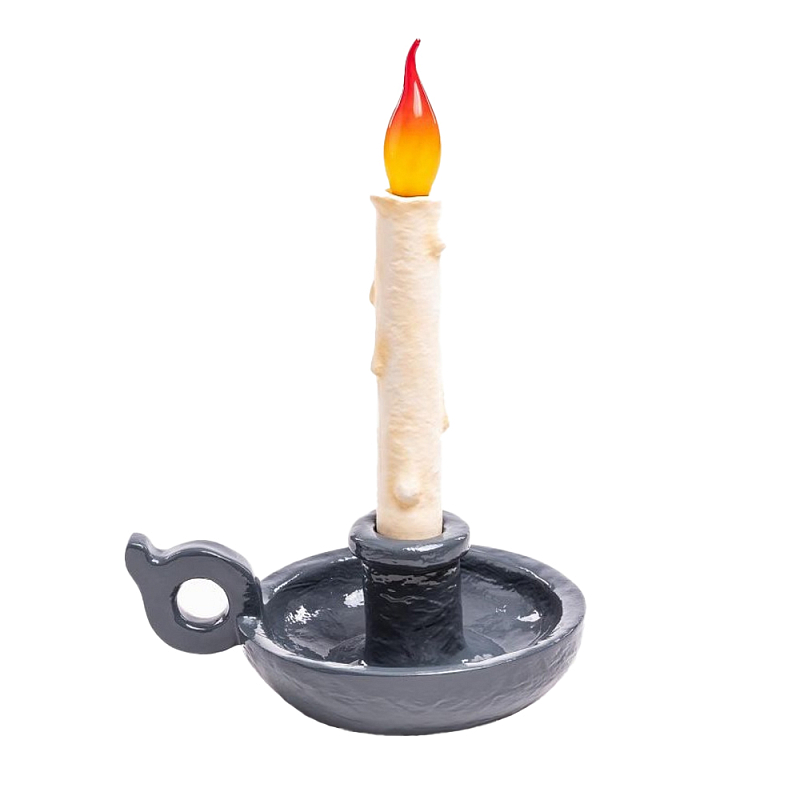 Настольная лампа Seletti Bugia grey Белый Серый Настольная лампа Seletti Bugia grey Белый Серый в Кирове | Loft Concept
