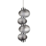 Подвесной светильник с 4-мя рифлеными стеклянными шарами Marcelh Light варинант исполнения - 1 | Loft Concept в Кирове