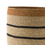 Плетеная корзина в полоску Okiro Wicker Basket варинант исполнения - 3 | Loft Concept в Кирове