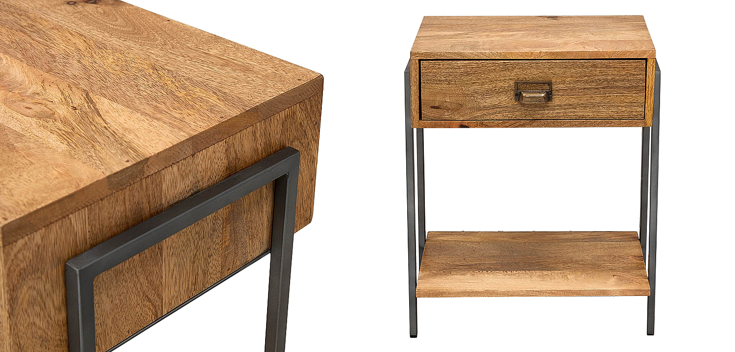 Тумбочка Dewi Loft Nightstand Тумбочка Dewi Loft Nightstand - Loft-Concept в Кирове