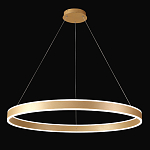 Люстра подвесная светодионая кольцевая золотого цвета Ring Horizontal варинант исполнения - 2 | Loft Concept в Кирове