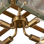 Потолочный светильник квадратный из толстого литого стекла Cast Glass варинант исполнения - 3 | Loft Concept в Кирове