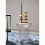 Кофейный столик стеклянный Elegant Lilac Glass Model варинант исполнения - 2 | Loft Concept в Кирове