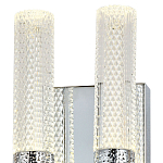 Бра с двумя плафонами Dew Drops Tube Duo Chrome Wall Lamp варинант исполнения - 3 | Loft Concept в Кирове