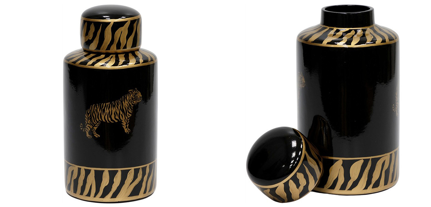 Ваза Tiger Vase black and gold Ваза Tiger Vase black and gold - Loft-Concept в Кирове