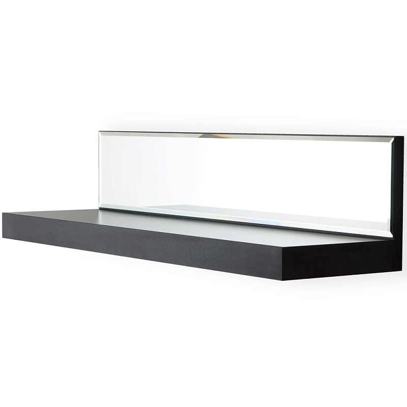 Полка с зеркалом Arden Shelf M Зеркало Черный Белый Полка с зеркалом Arden Shelf M Зеркало Черный Белый в Кирове | Loft Concept