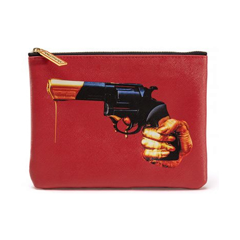 Косметичка Seletti Revolver Черный Красный Бежевый Косметичка Seletti Revolver Черный Красный Бежевый в Кирове | Loft Concept