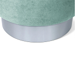 Пуф мятный велюр на металлическом основании Golden Belt варинант исполнения - 4 | Loft Concept в Кирове