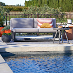 Садовый диван на каркасе из алюминия Petro варинант исполнения - 8 | Loft Concept в Кирове