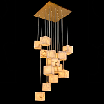 Люстра подвесная с квадратными плафонами из натурального камня Glowing Spheres варинант исполнения - 2 | Loft Concept в Кирове