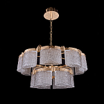 Люстра двухъярусная с текстурными овальными абажурами Splendor Palace Style варинант исполнения - 3 | Loft Concept в Кирове