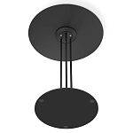 Стол журнальный с круглой бело-голубой столешницей из стекла White and Blue Marble варинант исполнения - 5 | Loft Concept в Кирове