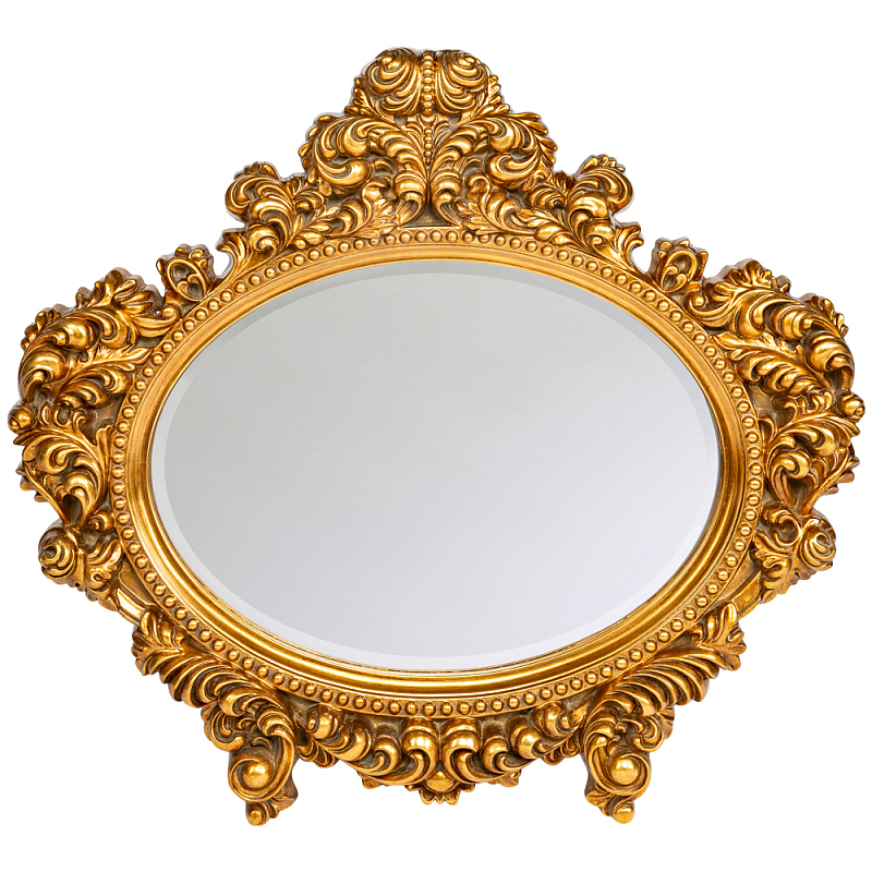 Зеркало настенное золотое с ажурным резным орнаментом Classic Ornament Mirror Золотой Зеркало Зеркало настенное золотое с ажурным резным орнаментом Classic Ornament Mirror Золотой Зеркало в Кирове | Loft Concept
