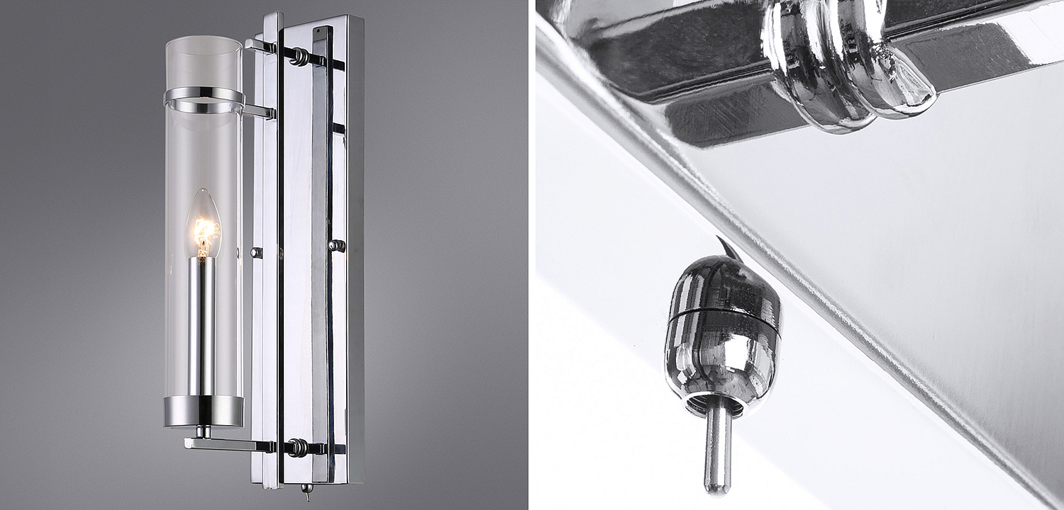 Бра Trondheim Chrome Wall Lamp - Loft-Concept в Кирове
