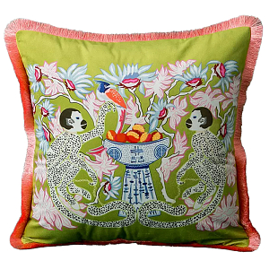 Декоративная подушка Two Monkeys Green Cushion