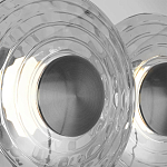 Бра из трех стеклянных фактурных дисков Eyepiece варинант исполнения - 6 | Loft Concept в Кирове