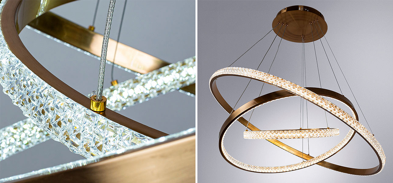 Люстра дизайнерская Gold Rings of Venus Люстра дизайнерская Gold Rings of Venus - Loft-Concept в Кирове