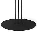 Стол журнальный с круглой бело-голубой столешницей из стекла White and Blue Marble варинант исполнения - 4 | Loft Concept в Кирове