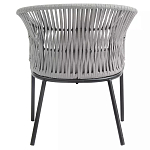 Кресло с декоративным плетением на спинке и подлокотниках Armchair Weaving варинант исполнения - 4 | Loft Concept в Кирове