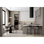 Кухонный гарнитур с фасадом в полоску Rainier Kitchen Set варинант исполнения - 3 | Loft Concept в Кирове